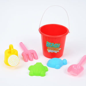 لعبة شاطئ رملية للأطفال مكونة من 6 قطع بتصميم لطيف للعب في الهواء الطلق