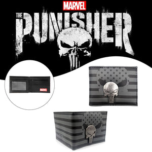 المحفظة الجلدية المعاقب الجمجمة32