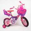 دراجة  للأطفال مع سلة وعجلات تدريب - Red