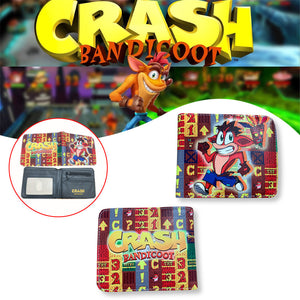محفظة من جلد البولي يوريثان مطبوعة بطبعة 29 Crash Bandicoot