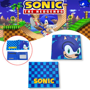 محفظة من جلد البولي يوريثان مطبوعة بطبعة سونيك فرونت بوز 13