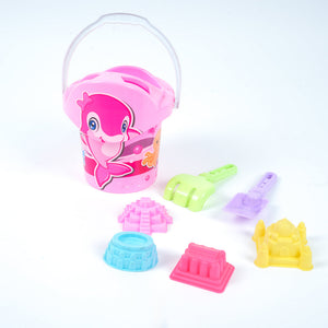 لعبة شاطئ رملية للأطفال مكونة من 7 قطع بتصميم لطيف للعب في الهواء الطلق