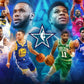 بوستر نجوم دوري (8 بوسترات متنوعة) NBA - تصميم مميز للاعبين الأسطوريين