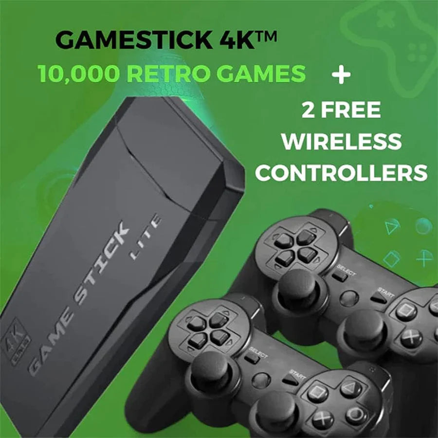 وحدة تحكم ألعاب الفيديو الكلاسيكية Game Stick 4K 64 GB