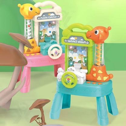 لعبة تفاعلية لالتقاط لغز الزرافة - طاولة أنشطة مضيئة وموسيقى ولوحة رسم