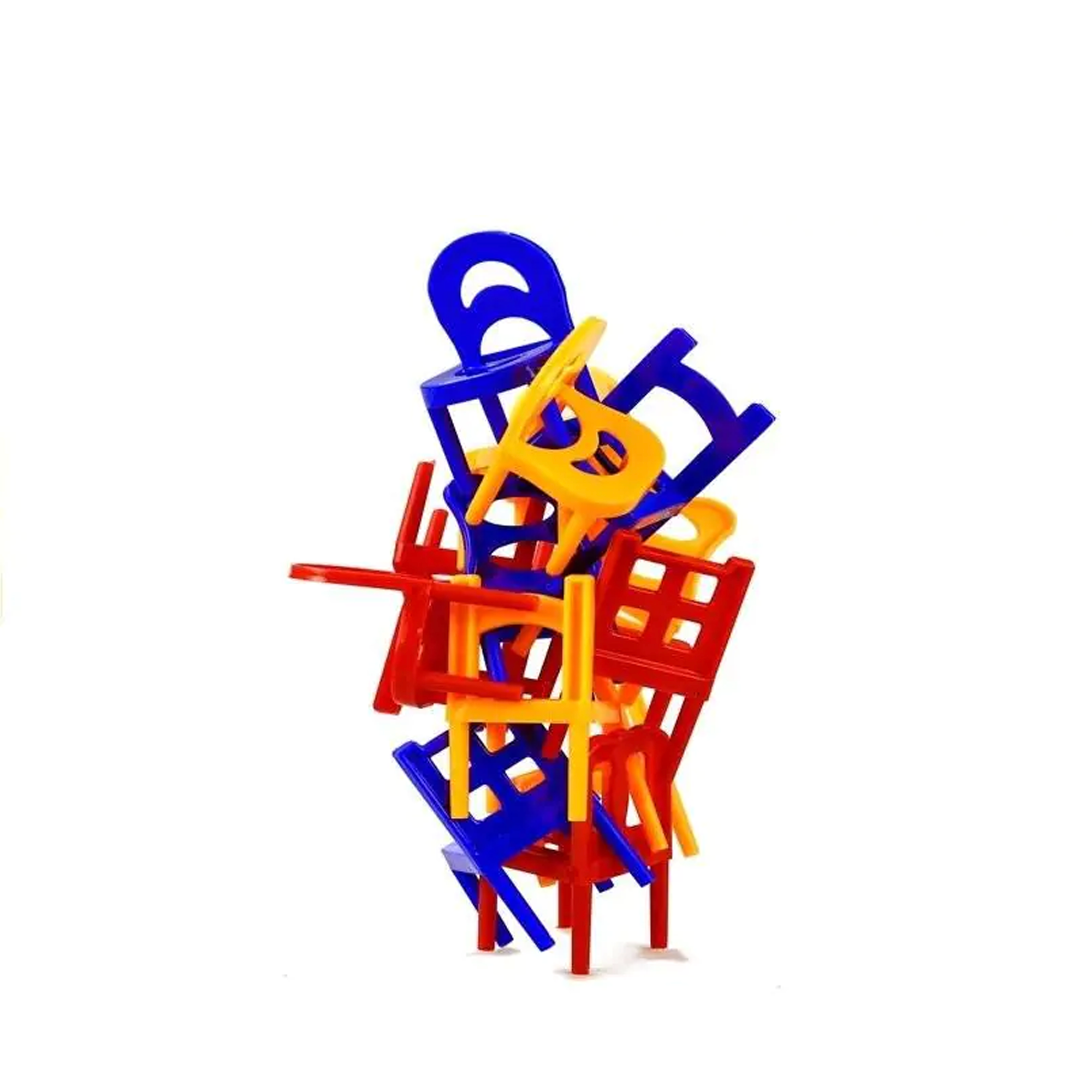 لعبة الكراسي المتساقطة ترتيب برج ملون