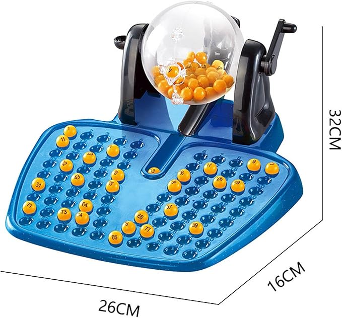 ألعاب تقليدية، مجموعة ألعاب بينجو، 90 كرة، لعبة بينجو اليانصيب التقليدية مع 38 بطاقة لألعاب الطاولة التظاهرية لآلة اليانصيب