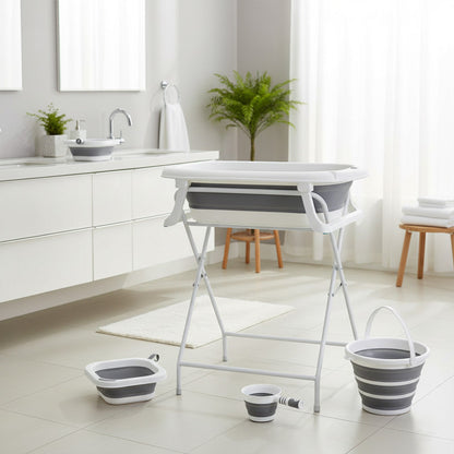 مجموعة حمام الأطفال القابلة للطي