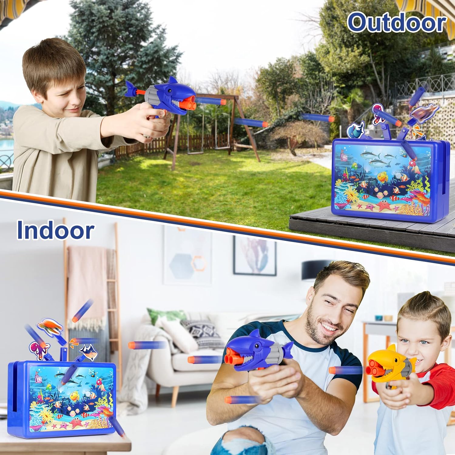 Aquarium shooting game 