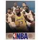 بوستر نجوم دوري (8 بوسترات متنوعة) NBA - تصميم مميز للاعبين الأسطوريين