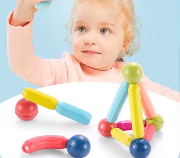 Magnetic sticks with balls - 25 pieces 