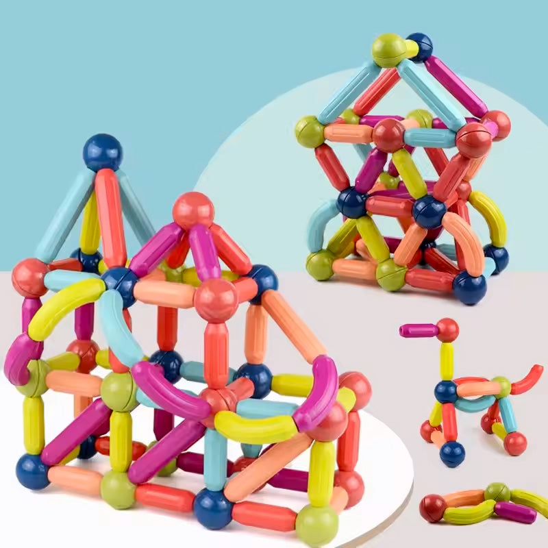 Magnetic sticks with balls – 42 pieces