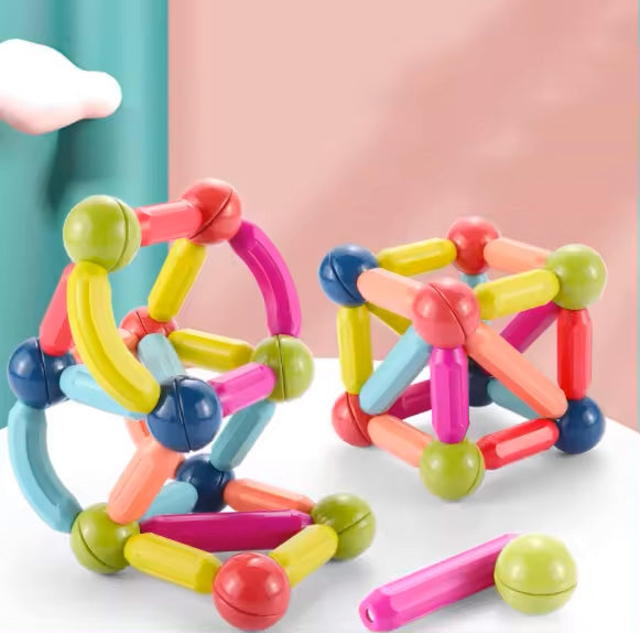 Magnetic sticks with balls - 25 pieces 