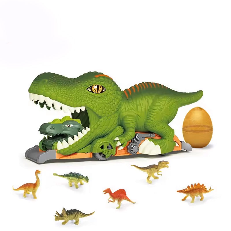 Dinosaur tunnel cars for kids