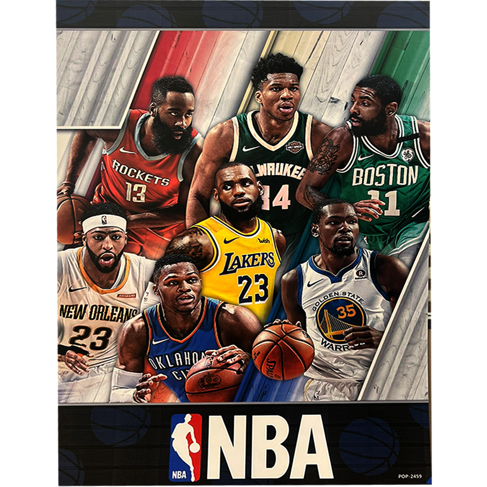 بوستر نجوم دوري (8 بوسترات متنوعة) NBA - تصميم مميز للاعبين الأسطوريين
