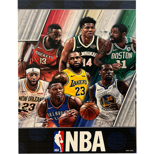 بوستر نجوم دوري (8 بوسترات متنوعة) NBA - تصميم مميز للاعبين الأسطوريين