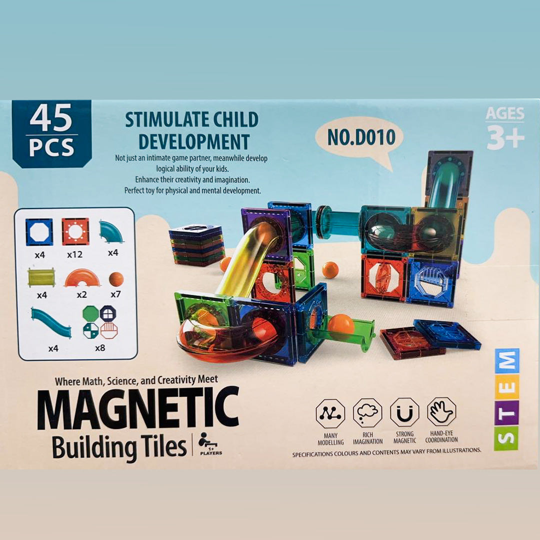 45 colorful magnetic ball building blocks