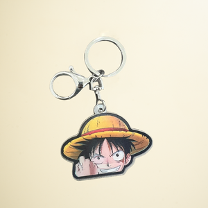 🏴☠️ ميدالية مفتاح ثلاثية الأبعاد – لوفي قائد قراصنة قبعة القش | تصميم أنمي مميز لعشاق One Piece