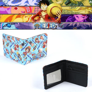 محفظة أنمي ون بيس – تصميم ملون بشخصيات لوفي وطاقم القراصنة6