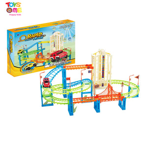 Railroad racing car lift track for kids