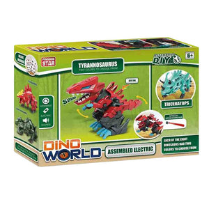 لعبة تركيب الديناصور الكهربائي – عالم الديناصورات بالحجم الكبير Dino World