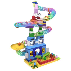 لعبة مكعبات تركيب للأطفال – لعبة مسار كرات تفاعلية