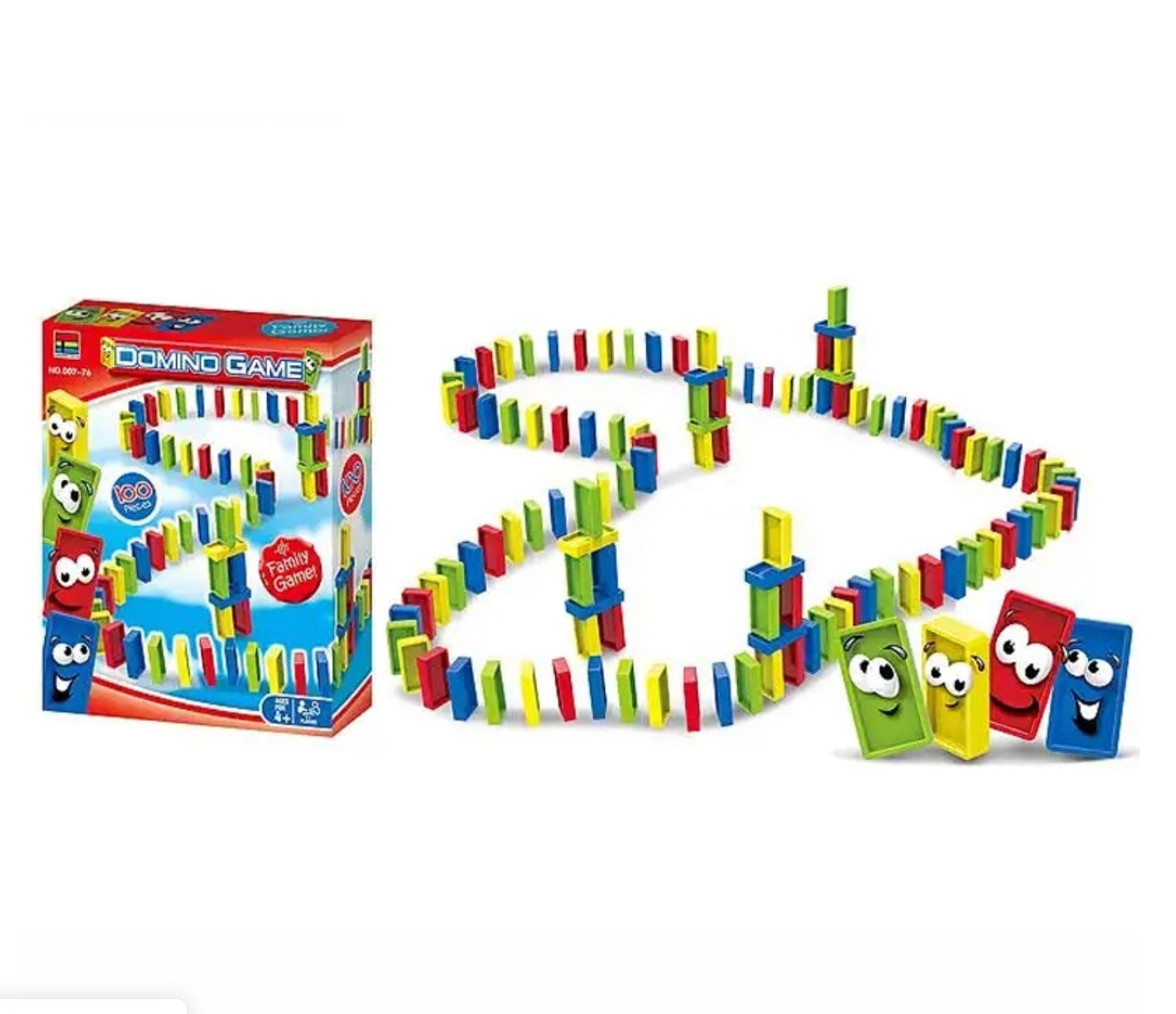 Board game box playing domino game