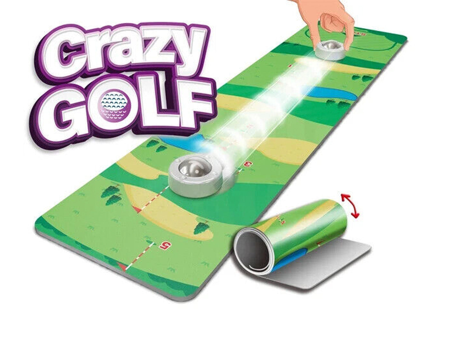 Tabletop mini golf game set